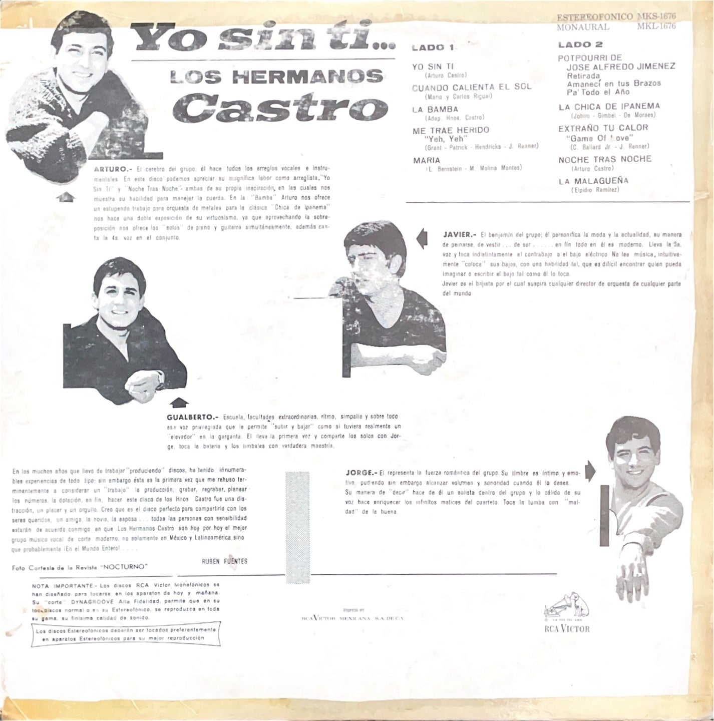 Los Hnos. Castro - Yo Sin Ti...