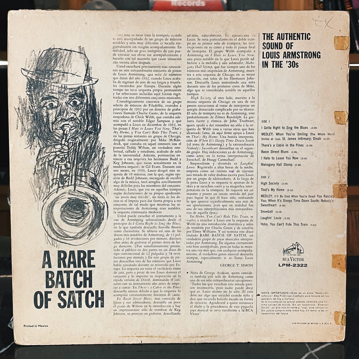 Louis Armstrong And His Orchestra - A Rare Batch Of Satch