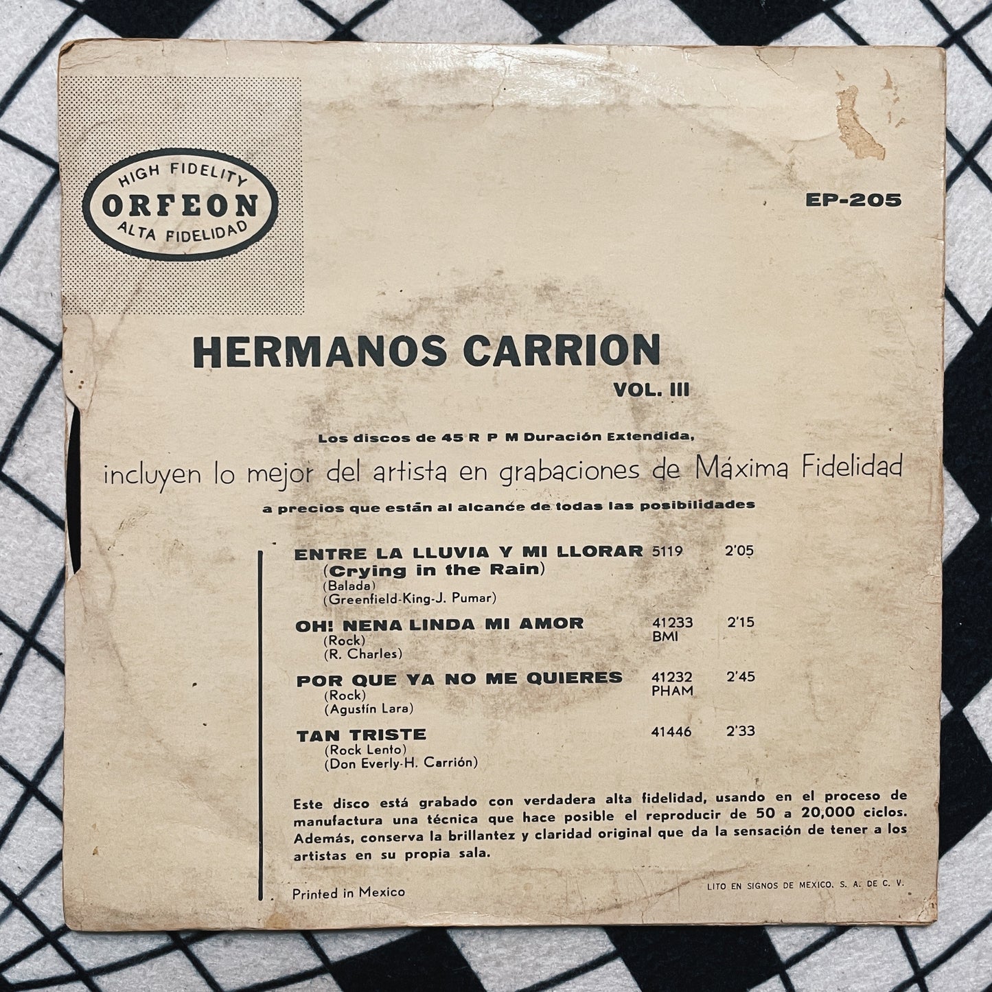7¨| Hermanos Carrion – Volumen III
