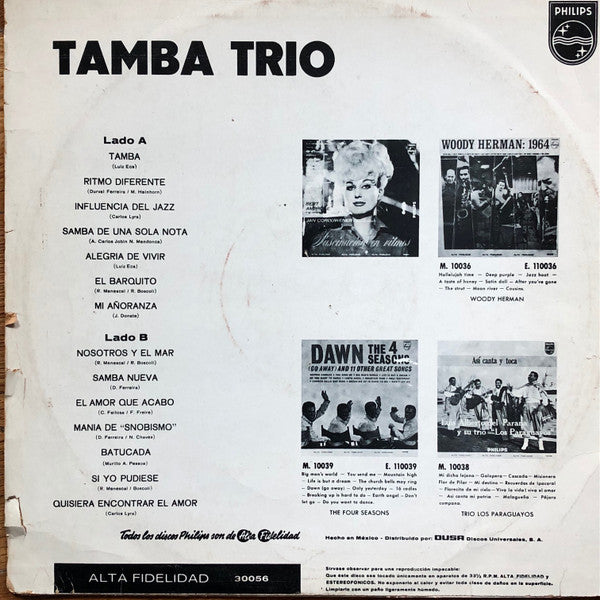 Tamba Trio – Swinging Sambas / Bossa Nova