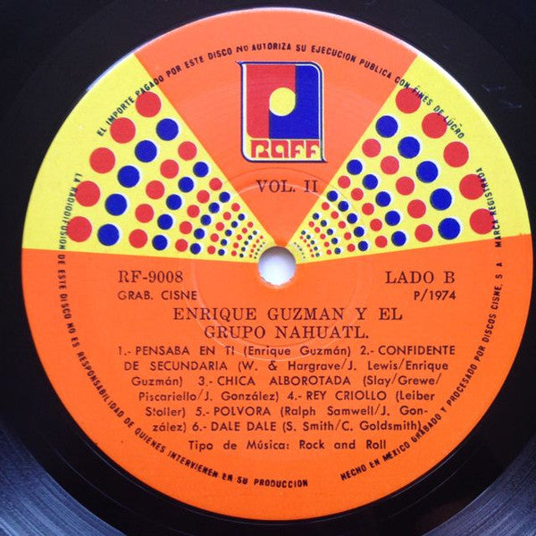 Enrique Guzmán Y El Grupo Nahuatl – Los Grandes Años Del Rock And Roll Vol. II