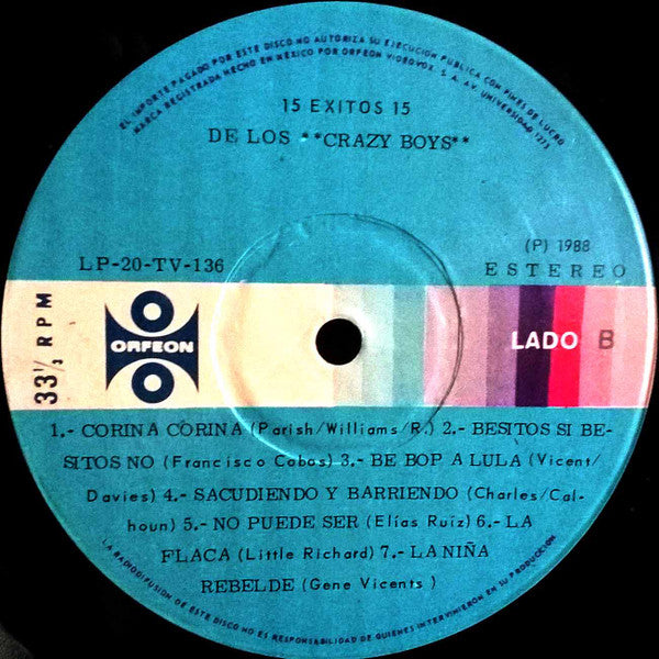 The Crazy Boys – 15 hits