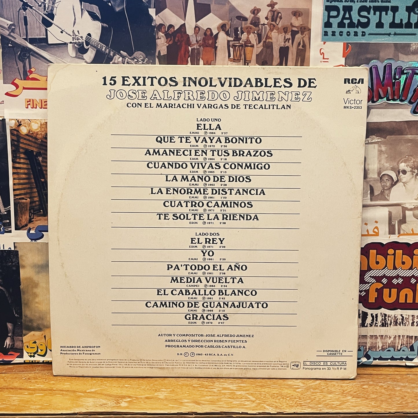 José Alfredo Jiménez Con El Mariachi Vargas De Tecalitlan – 15 Exitos Inolvidables De Jose Alfredo Jimenez