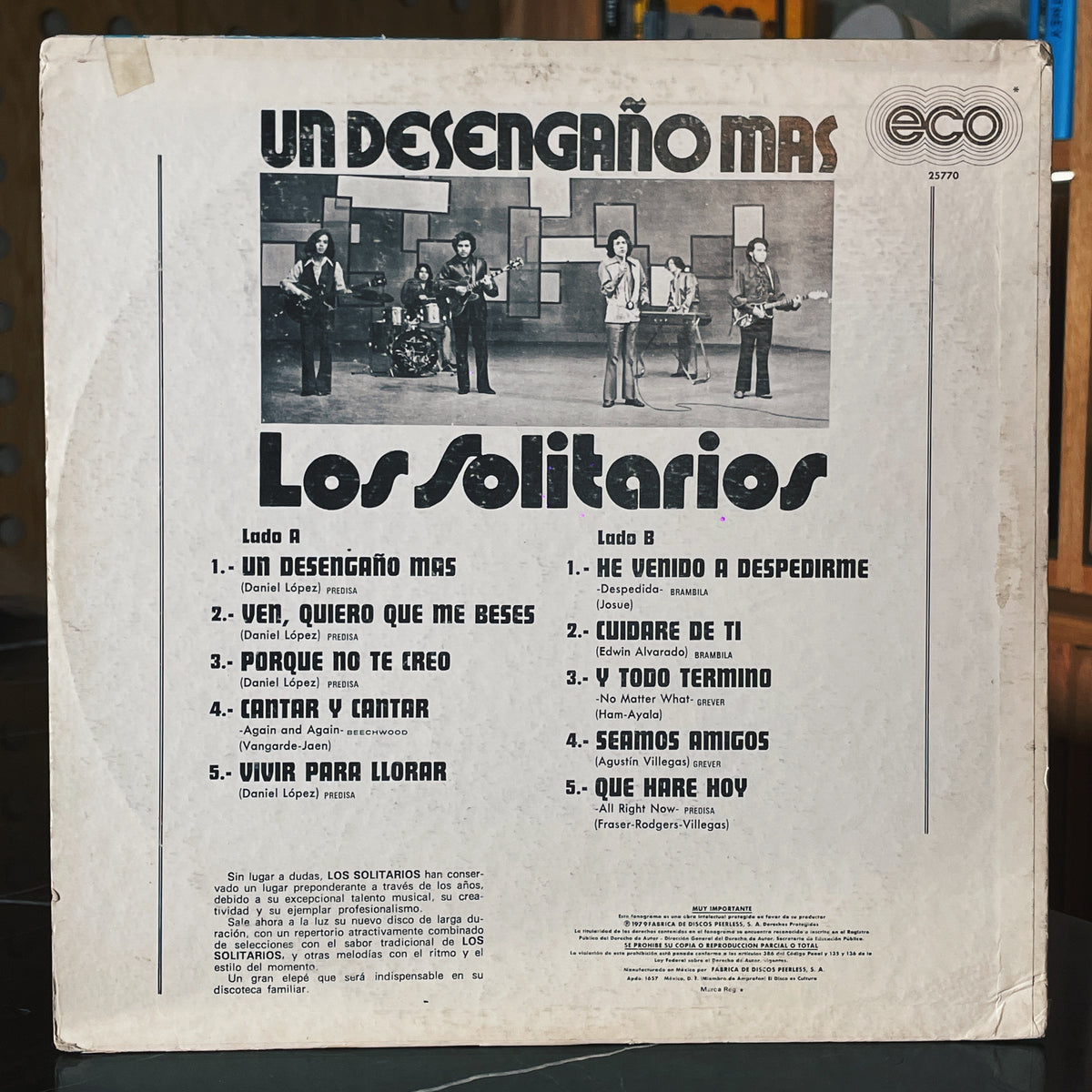 Los Solitarios – Un Desengaño Mas