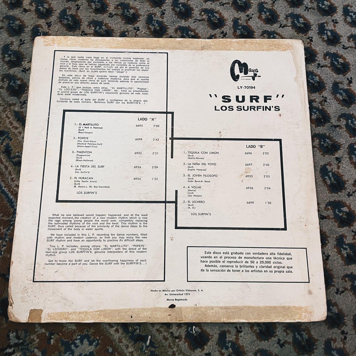 Los Surfin's – Surf