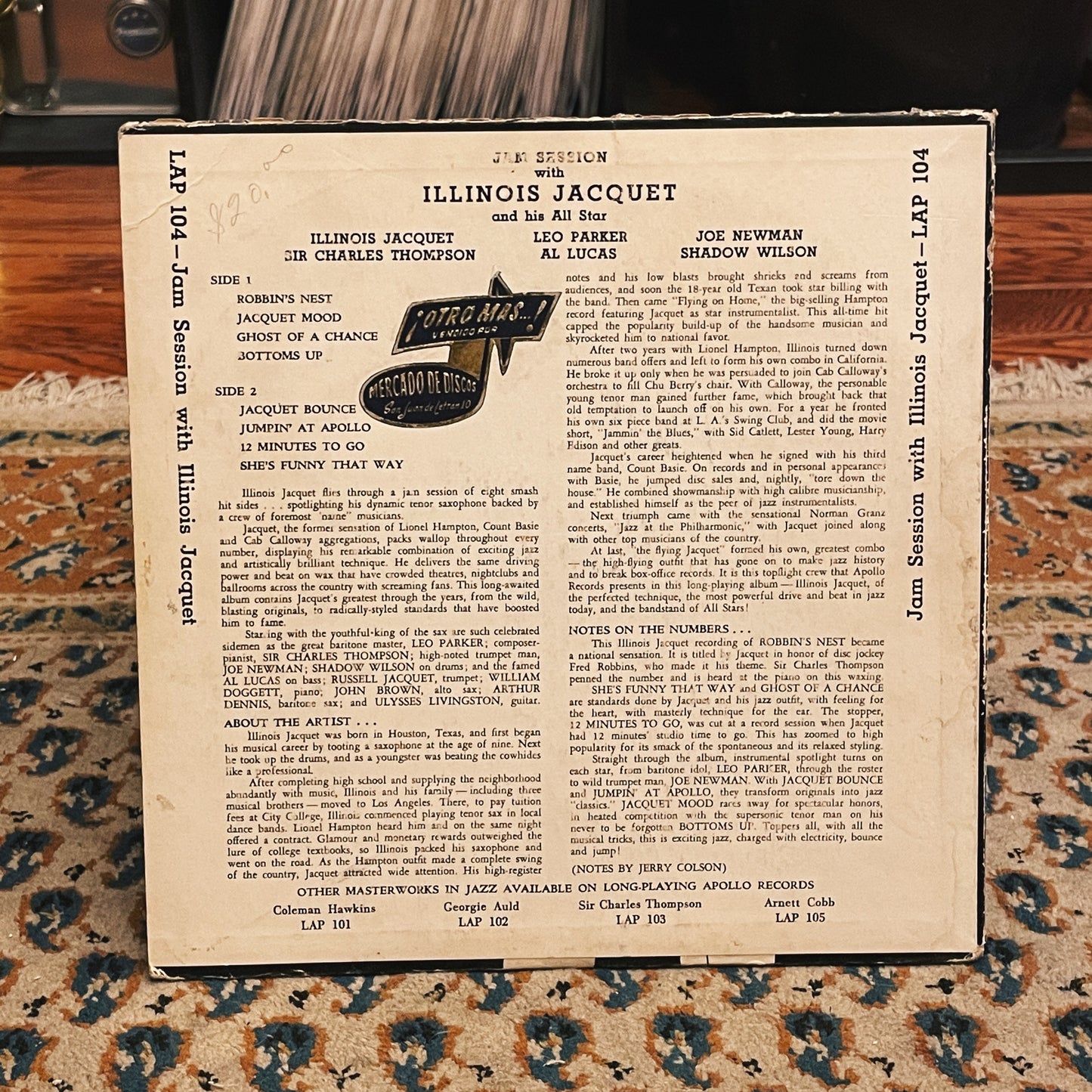 Illinois Jacquet And His All Stars – Jam Session With Illinois Jacquet