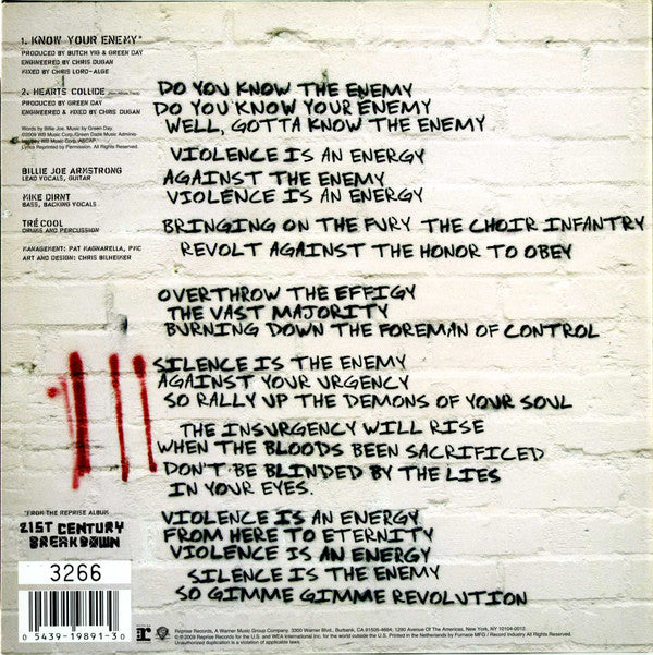 7¨| Green Day – Know Your Enemy