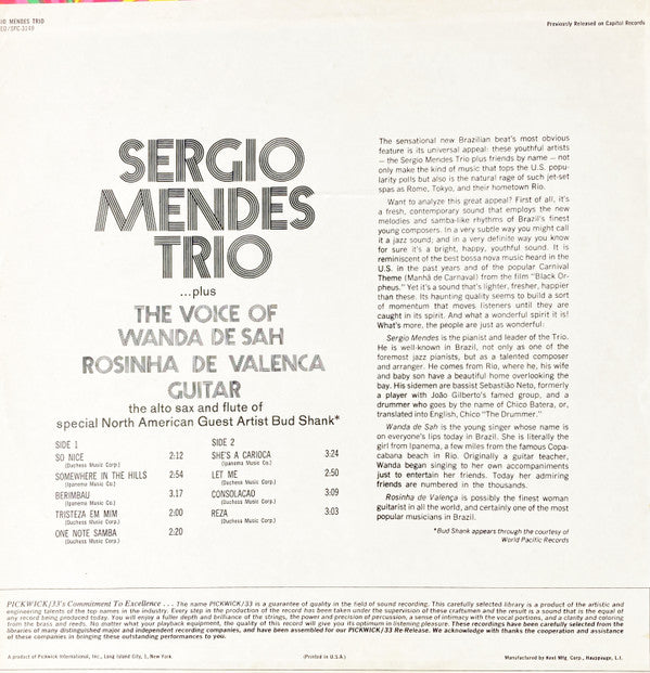 The Sergio Mendes Trio – So Nice