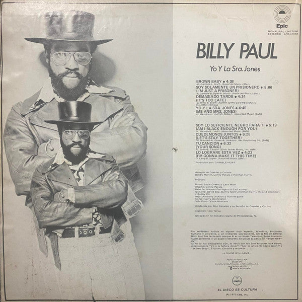 Billy Paul – Yo Y La Sra. Jones