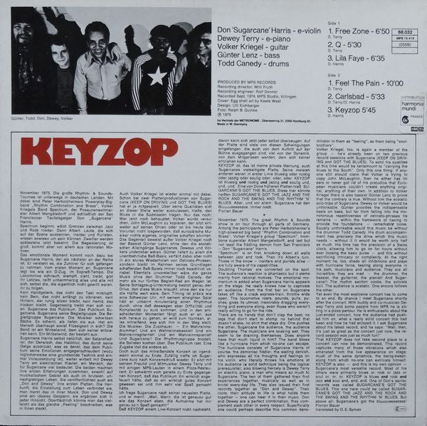 Don Sugarcane Harris – Keyzop