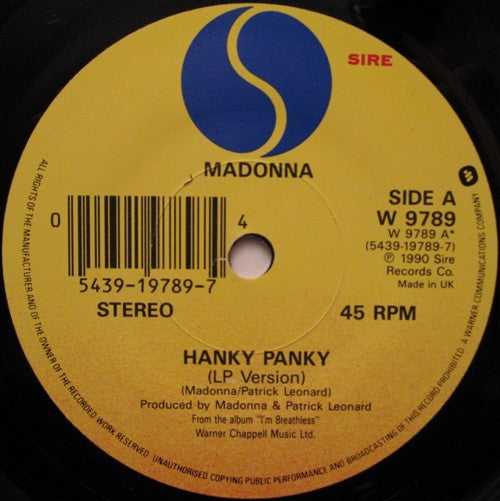 7¨| Madonna – Hanky Panky / More Lp Version