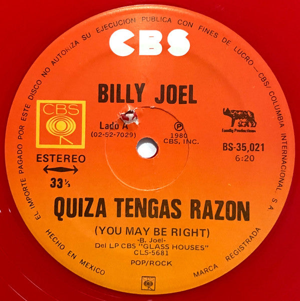 Billy Joel – Quizá Tengas Razón = You May Be Right