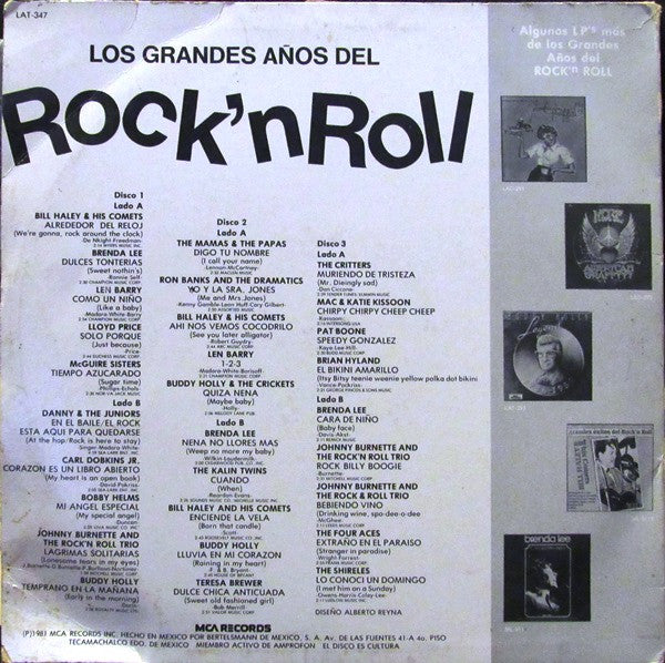 Los Grandes Años Del Rock 'N Roll
