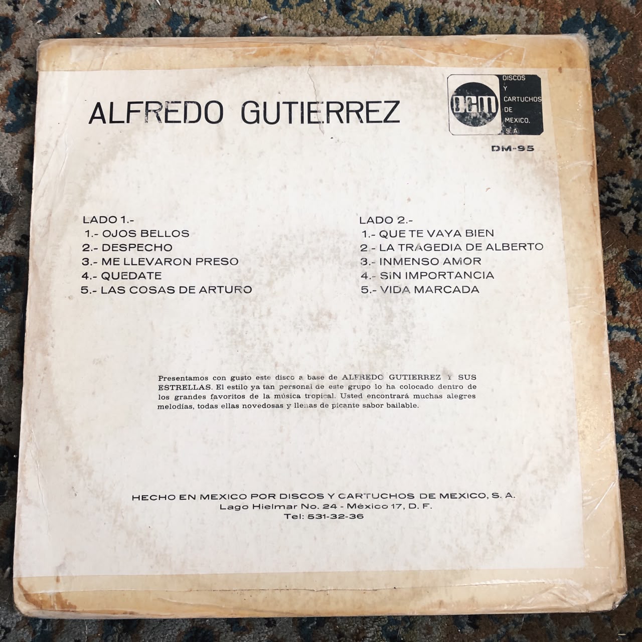 Alfredo Gutierrez – Ojos Bellos