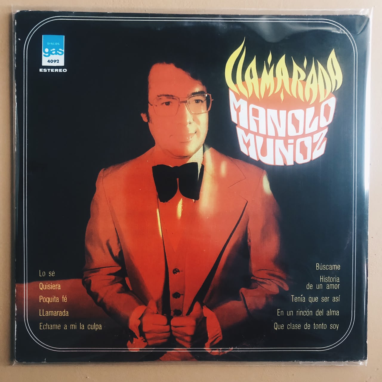 Manolo Muñoz – Llamarada (Disco color azul)
