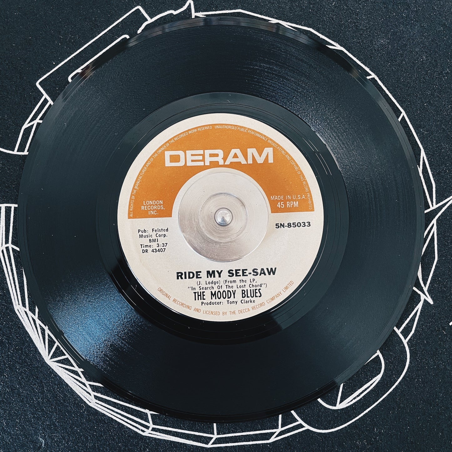 7¨| The Moody Blues ‎– Ride My See-Saw / Voices In The Sky