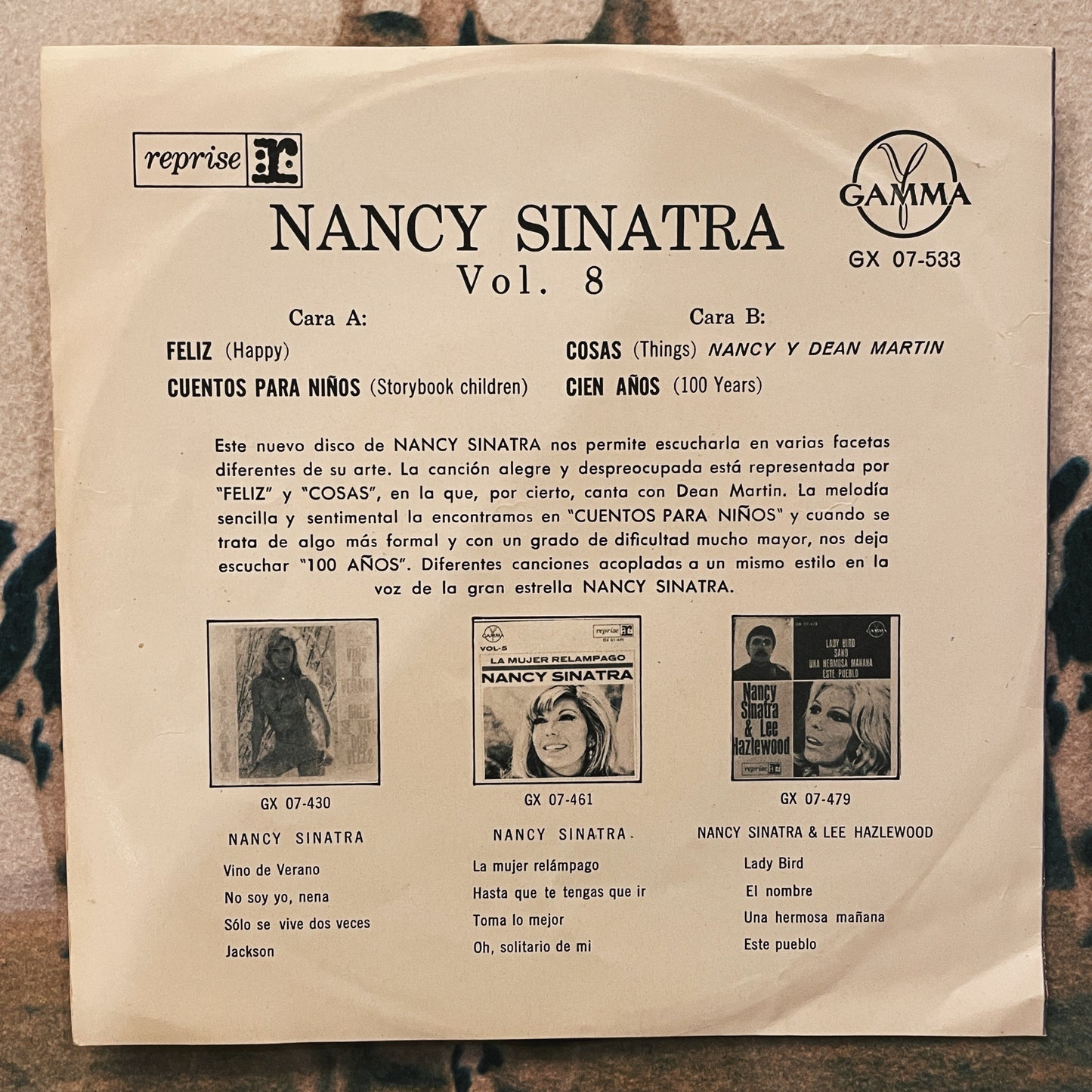7¨| Nancy Sinatra, Dean Martin ‎– Feliz (Ep 4 tracks)