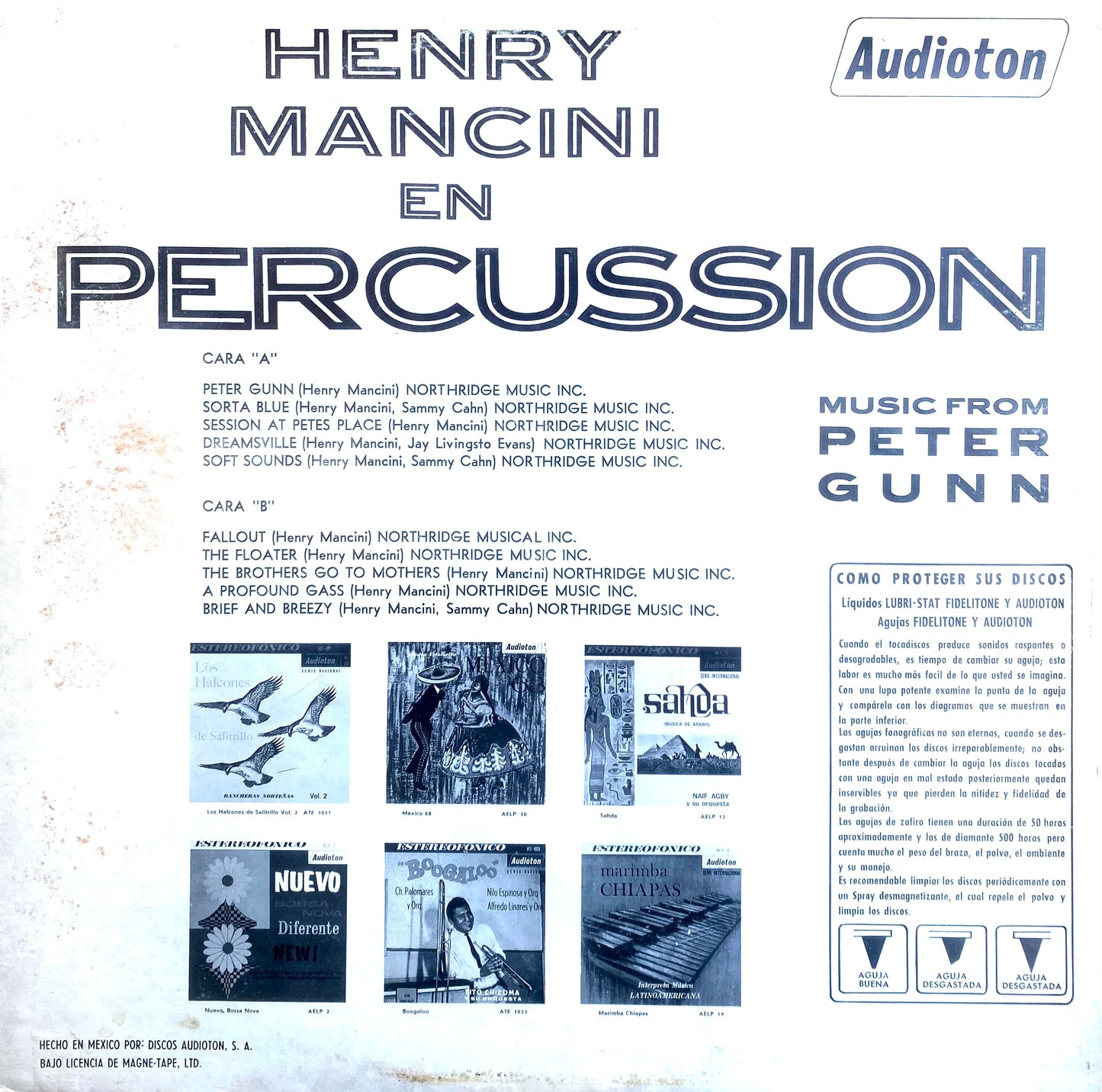 Henry Mancini ‎– Henry Mancini En Percussion (Music From Peter Gunn)