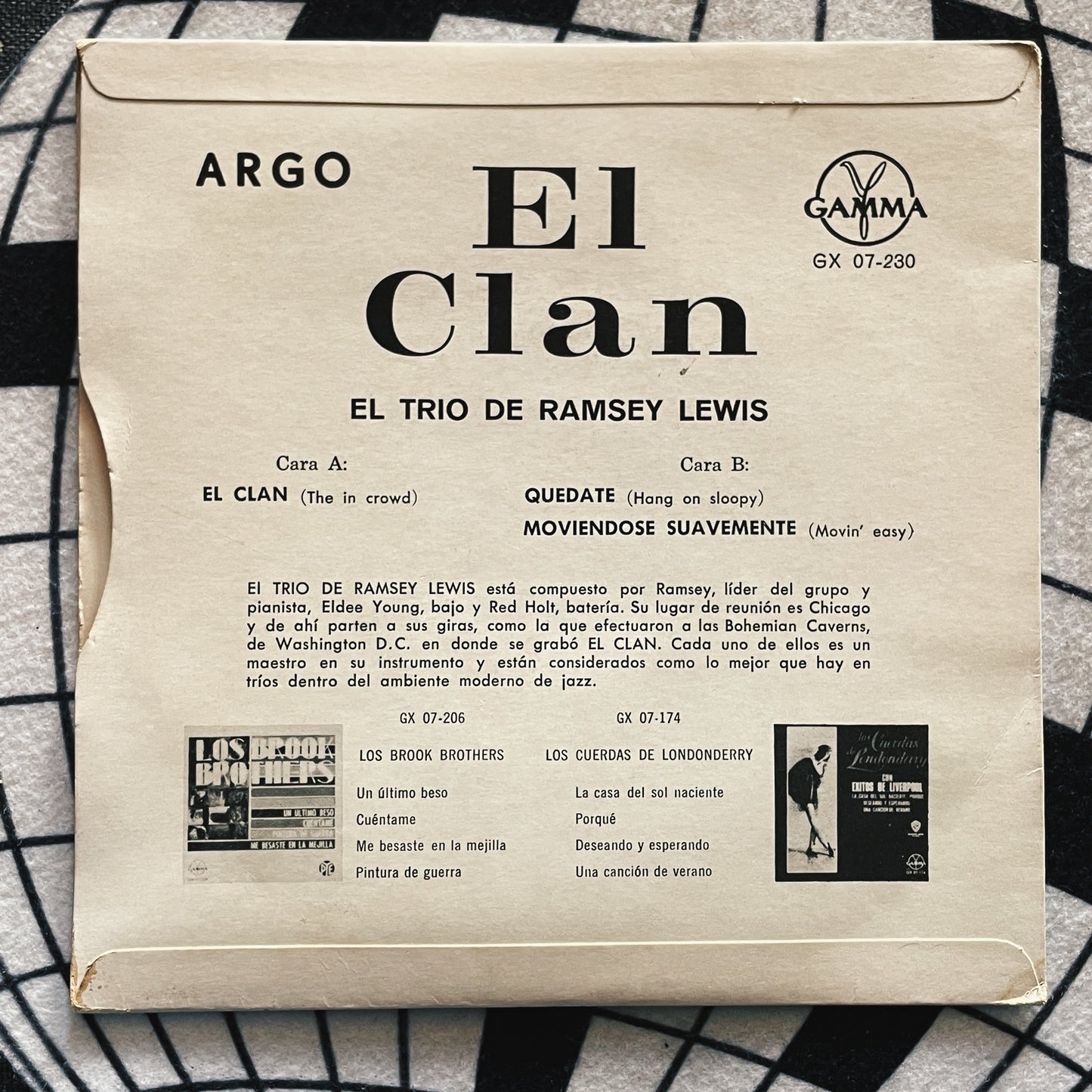 7¨| El Trio De Ramsey Lewis ‎– El Clan