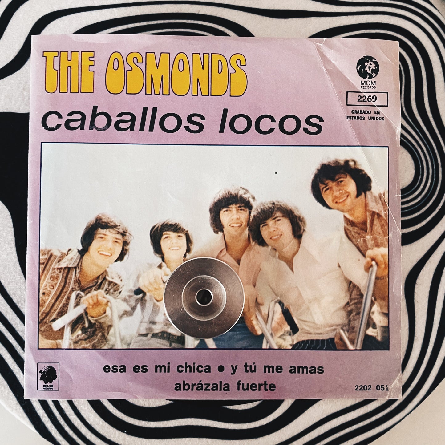 7¨| The Osmonds ‎– Crazy Horses = Caballos Locos EP 4 Tracks