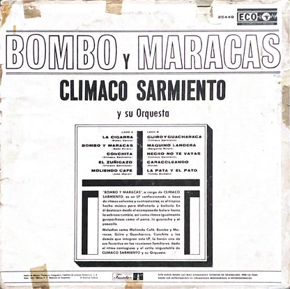 Climaco Sarmiento and his Orchestra - Bombo Y Maracas More images