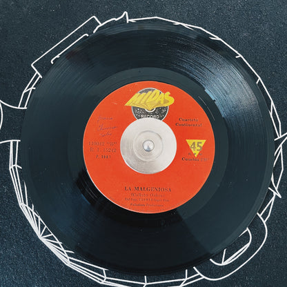 7¨| Cuarteto Continental ‎– Cumbias Pegaditas Vol. II / La Malgeniosa