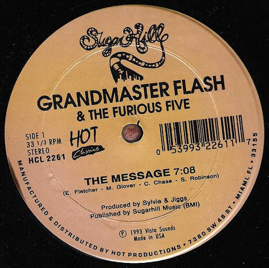 Grandmaster Flash &amp; The Furious Five ‎– The Message / It's Nasty (Genius Of Love)