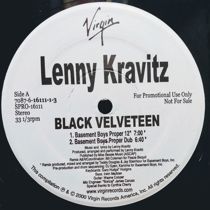 Lenny Kravitz ‎– Black Velveteen