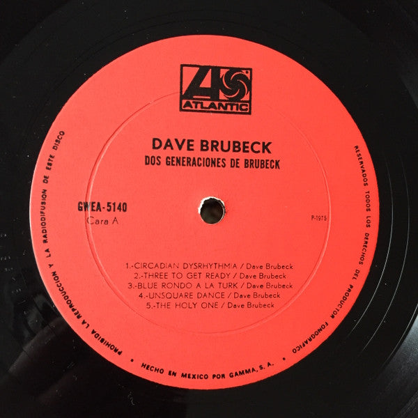 Dave Brubeck ‎– Dos Generaciones de Brubeck