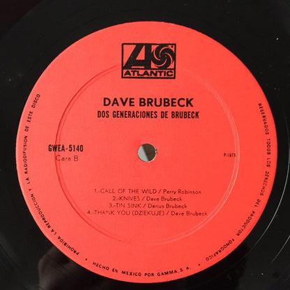 Dave Brubeck ‎– Dos Generaciones de Brubeck