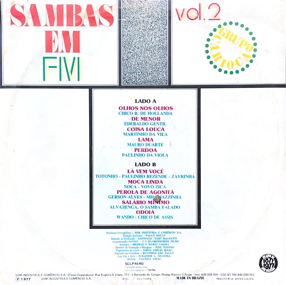 Grupo Carioca – Sambas Em FM Vol. 2