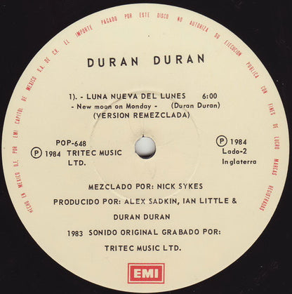 Duran Duran ‎– The Reflex (The Dance Mix)