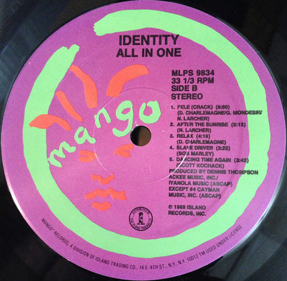 Identity ‎– All In One