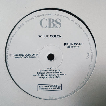 Willie Colón ‎– No (Promocional Mexicano)