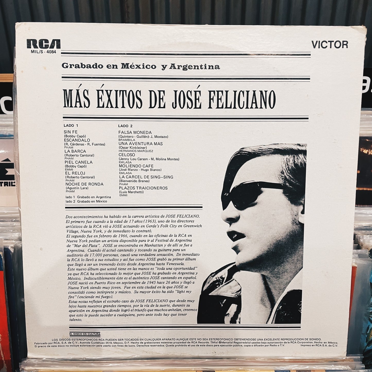 José Feliciano ‎– Más Éxitos De José Feliciano
