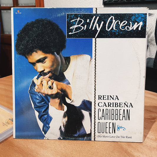 Billy Ocean ‎– Caribbean Queen (No More Love On The Run) = Reina Caribeña (No Mas Amor Huyendo)