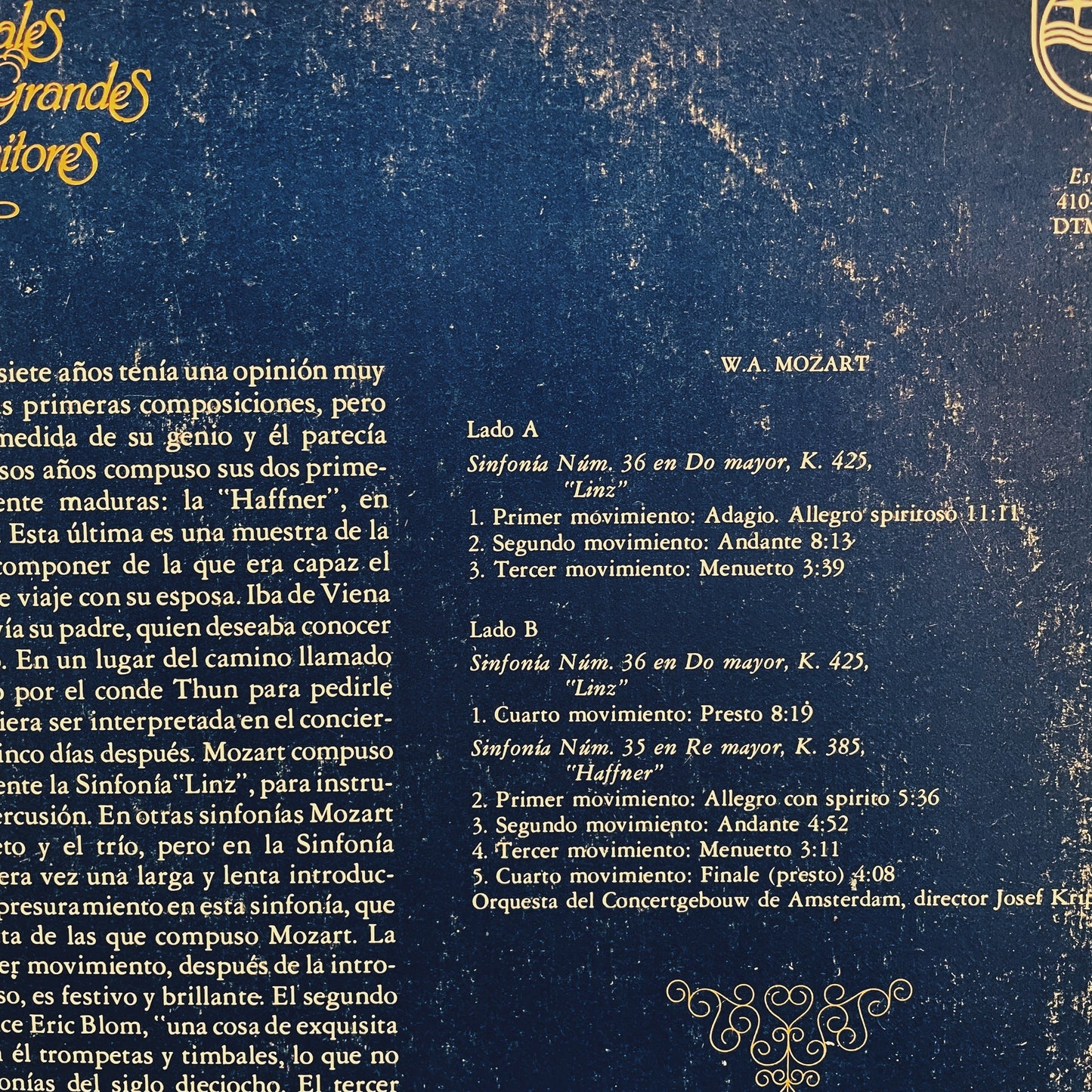 Mozart - Sinfonia N. 36 en do mayor k. 425 Linz
