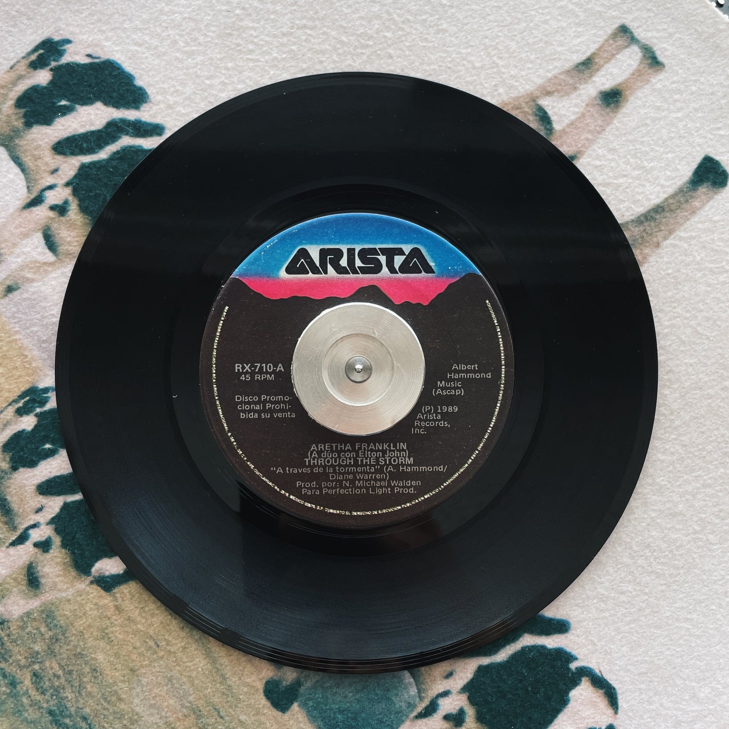 7¨| Aretha Franklin con Elton John ‎– Through The Storm