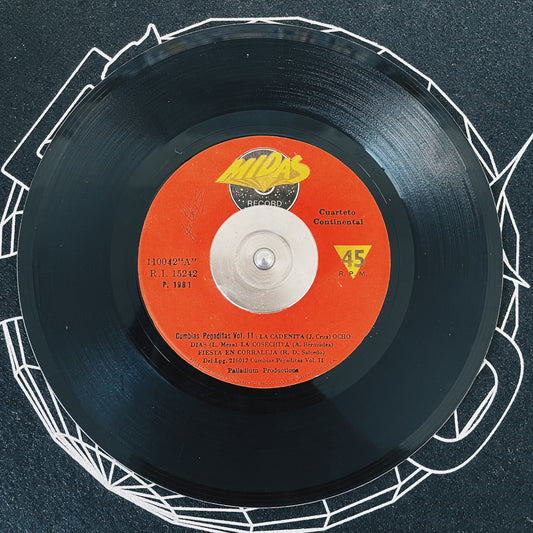 7¨| Cuarteto Continental ‎– Cumbias Pegaditas Vol. II / La Malgeniosa
