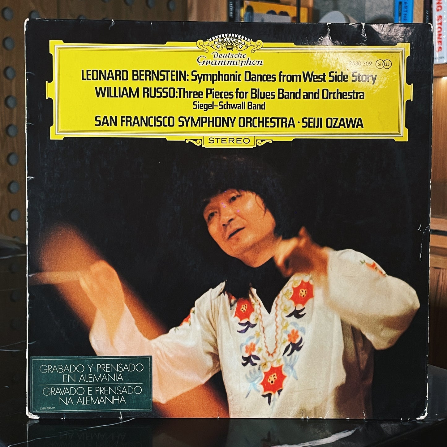 Seiji Ozawa ‎– Three Pieces For Blues Band And Orchestra / Symphonic Dances From West Side Story