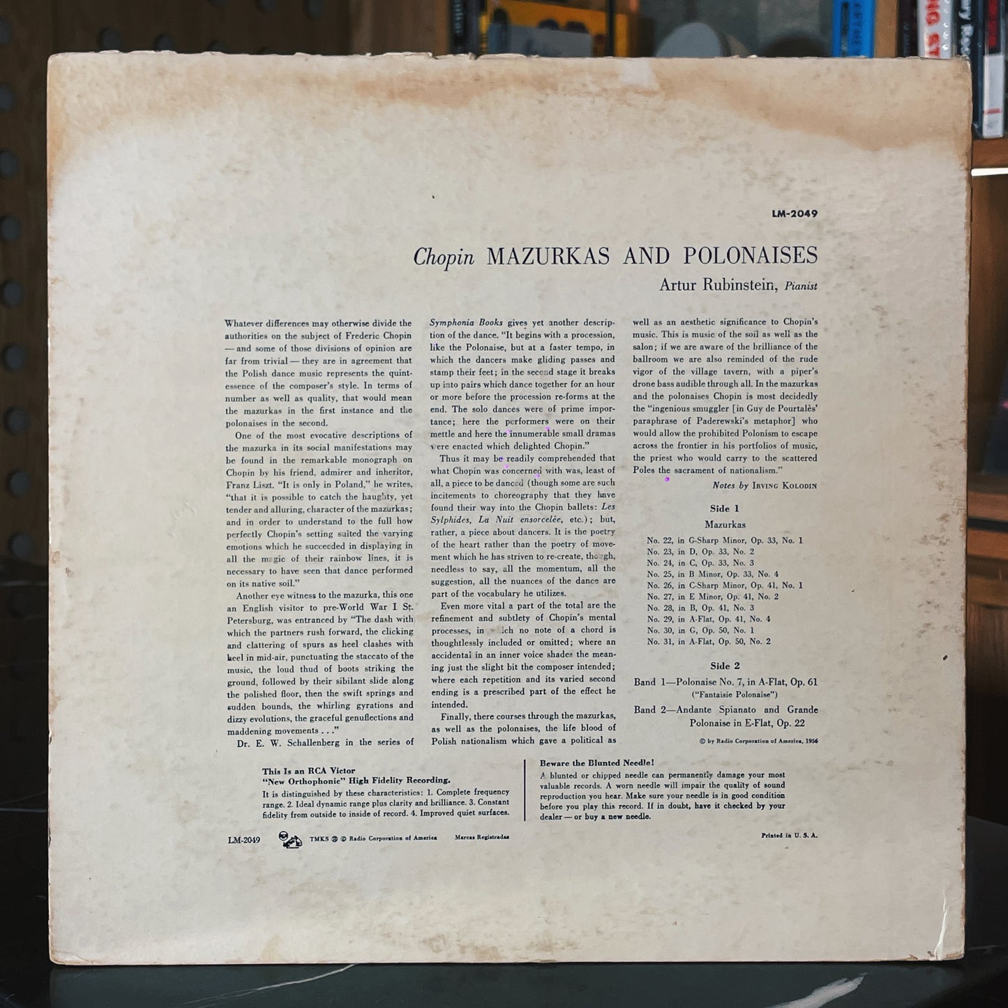 Rubinstein, Chopin – Mazurkas And Polonaises
