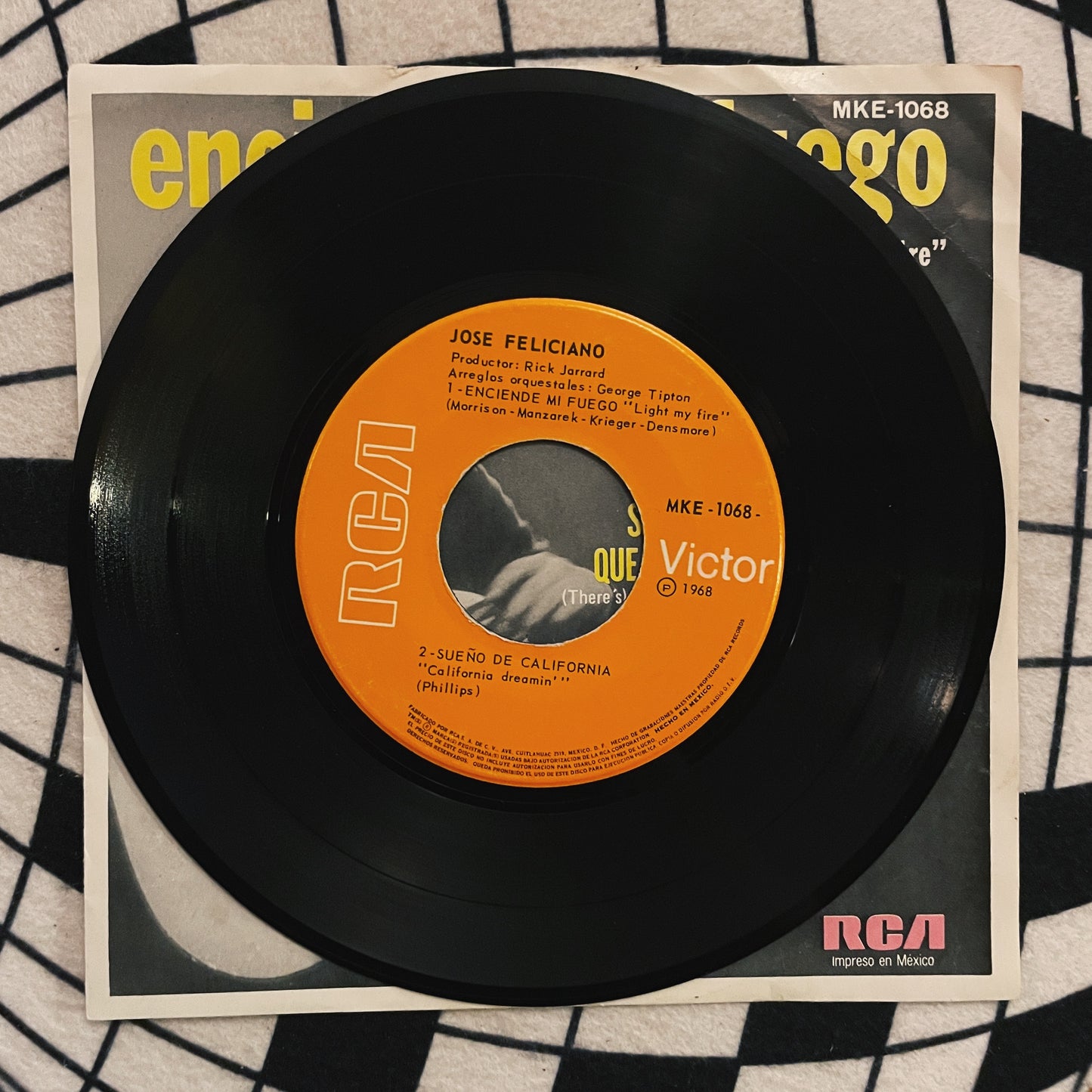 7¨| José Feliciano ‎– Enciende mi fuego / Sueño de California