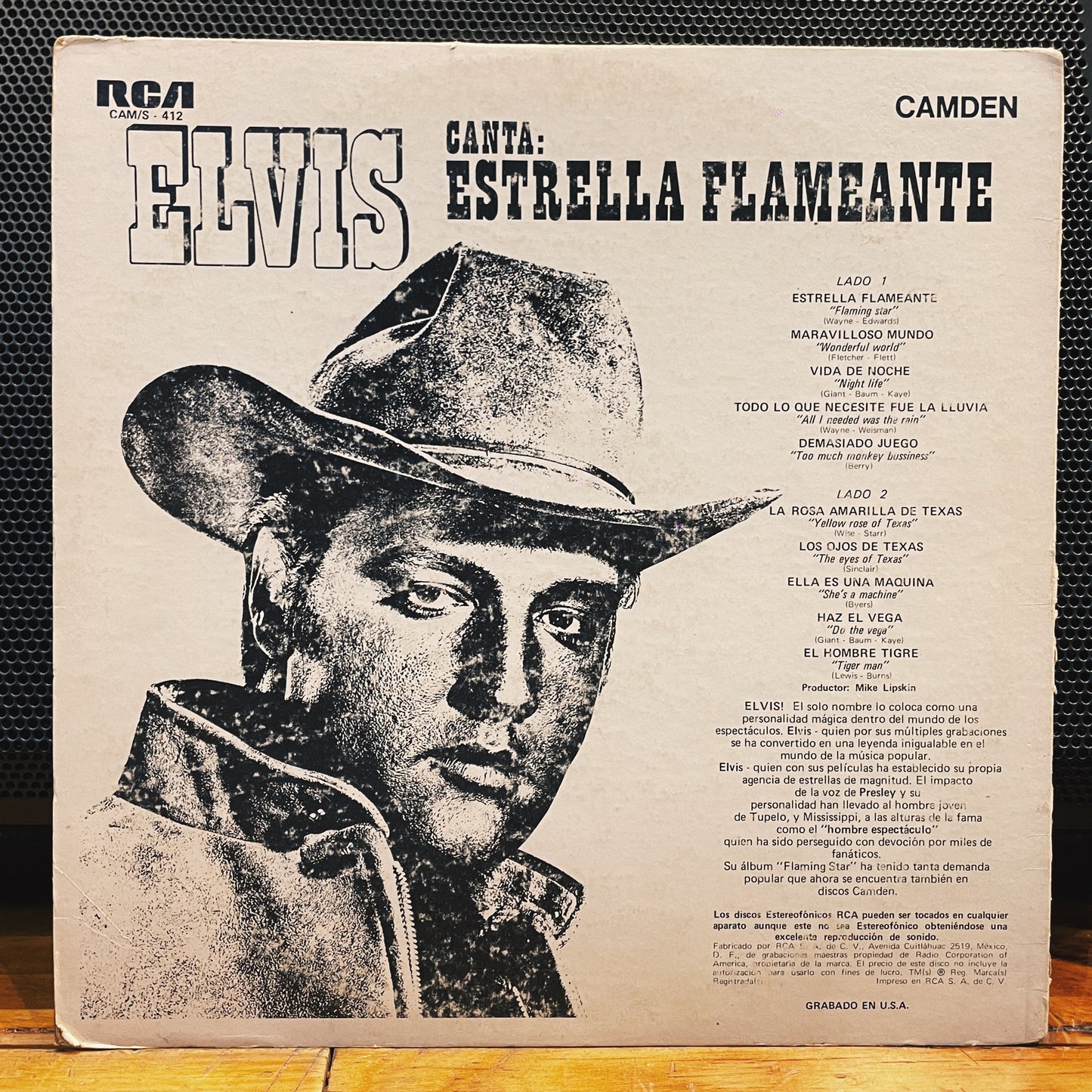 Elvis Presley ‎– Canta Estrella Flameante