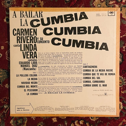 Carmen Rivero Y Su Conjunto , Canta: Linda Vera ‎– A Bailar La Cumbia