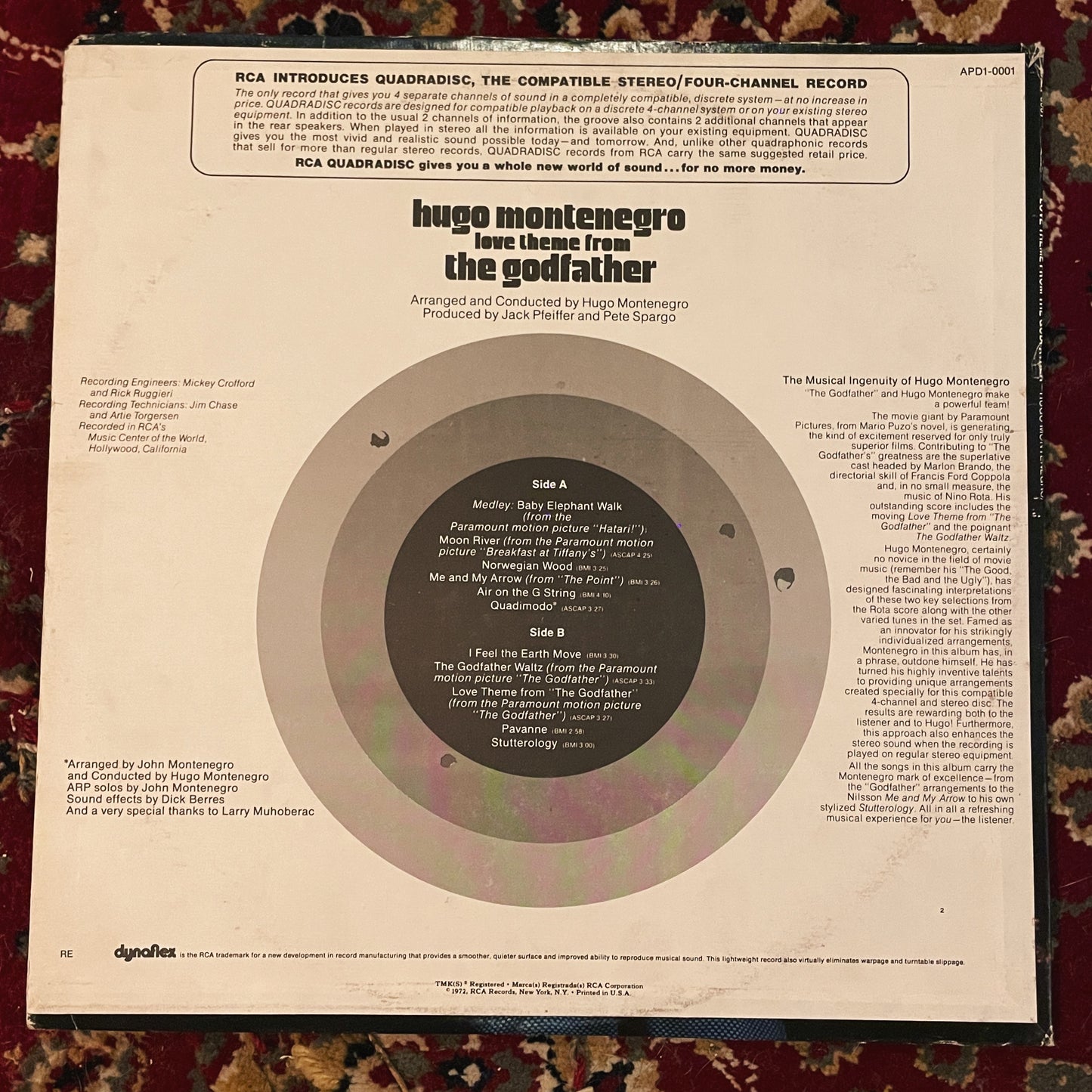 Hugo Montenegro – Love Theme From The Godfather