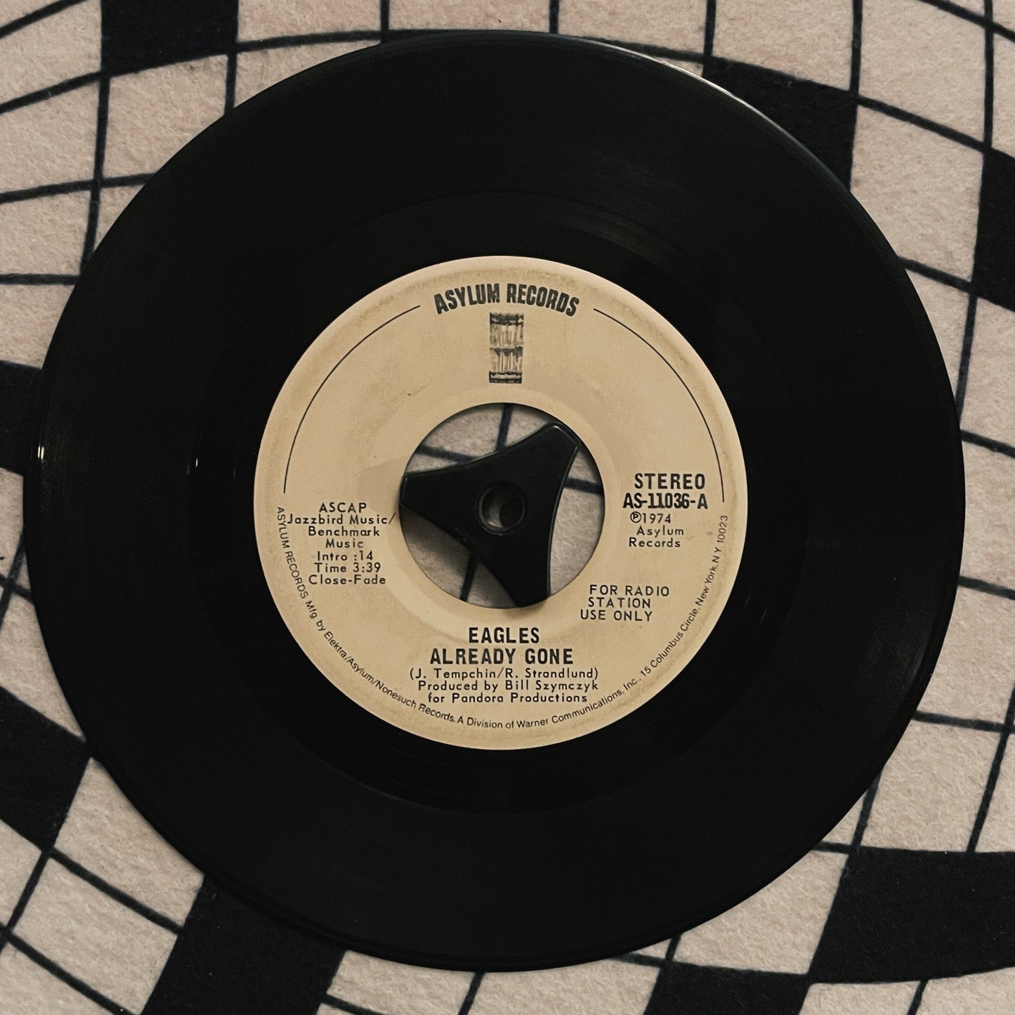 7¨| Eagles ‎– Already Gone (promocional)