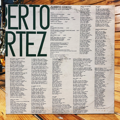 Alberto Cortez – Como El Ave Solitaria