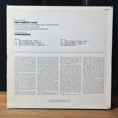 Holst, Zubin Mehta, The Los Angeles Philharmonic Orchestra – The Planets