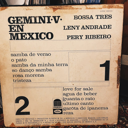Bossa Tres,  Leny Andrade, Pery Ribeiro ‎– Gemini V En Mexico