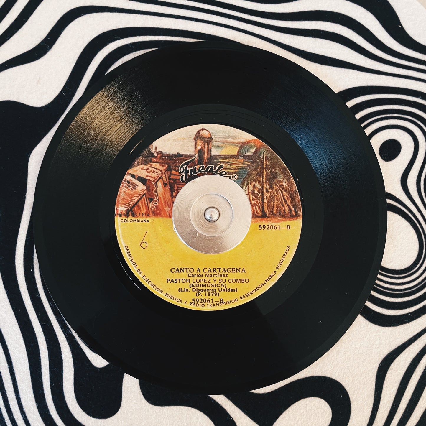 7¨| Pastor Lopez y su Combo - Solo un cigarrillo / Canto a Cartagena